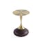 Manhattan Comfort Round End Table, 15.75 in L, Stainless Steel, Brown and Gold ET006-BR - alternate 4